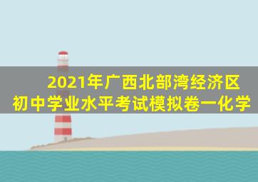 2021年广西北部湾经济区初中学业水平考试模拟卷一化学