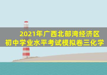 2021年广西北部湾经济区初中学业水平考试模拟卷三化学