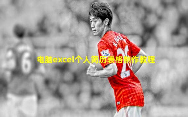电脑excel个人简历表格制作教程